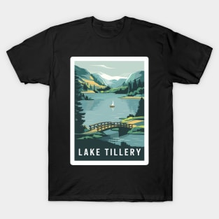 Tillery Lake North Carolina Panorama of Tranquil Landscape T-Shirt